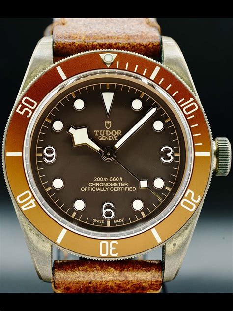 tudor heritage black bay bronze blue bucherer|79250bm tudor.